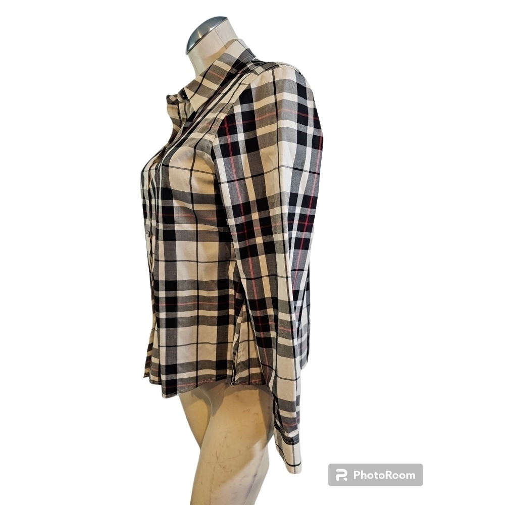 Foxcroft Size 10p Wrinkle Free Button Down Shirt … - image 3